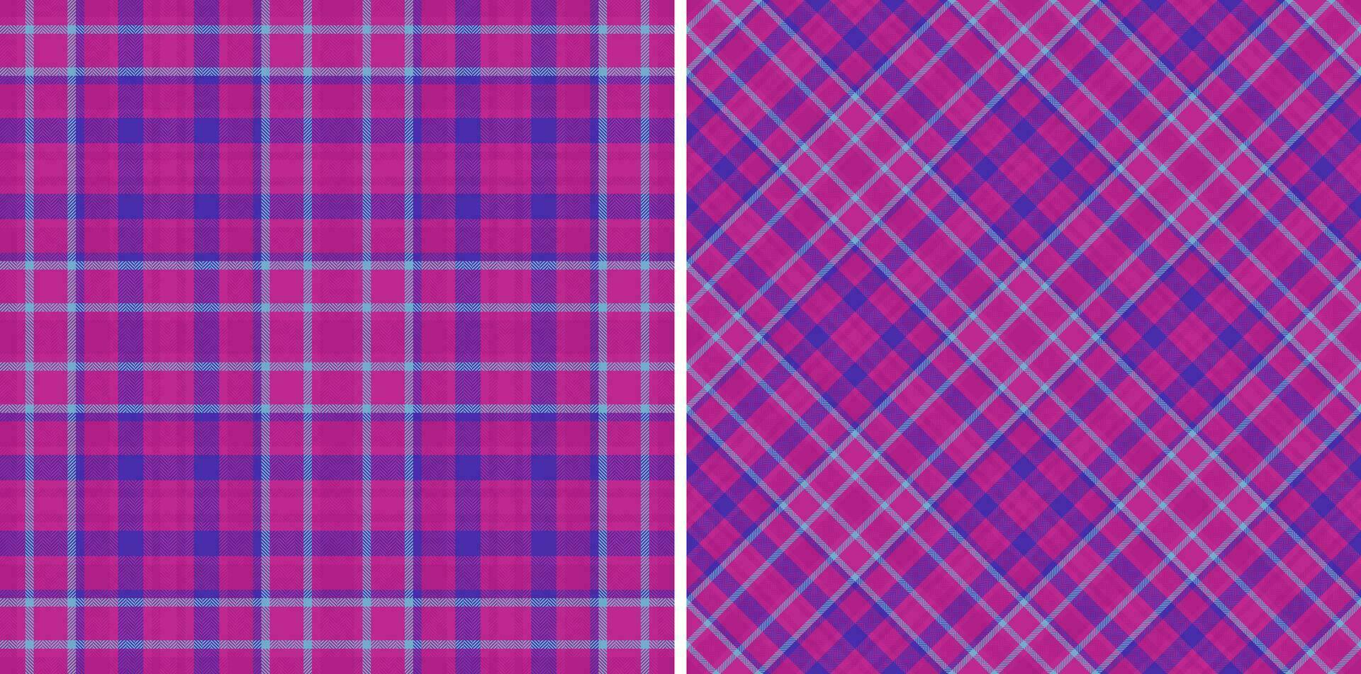 Fabric check background of vector seamless pattern with a tartan textile texture plaid.
