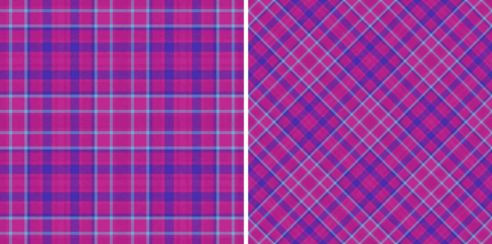 Fabric check background of vector seamless pattern with a tartan textile texture plaid.