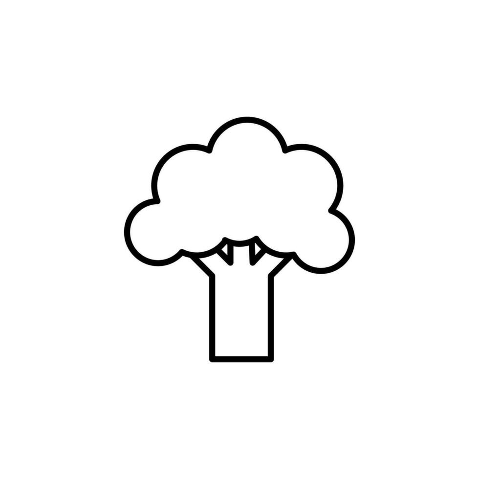 Tree Line Icon for Design, Infographics, Apps vector