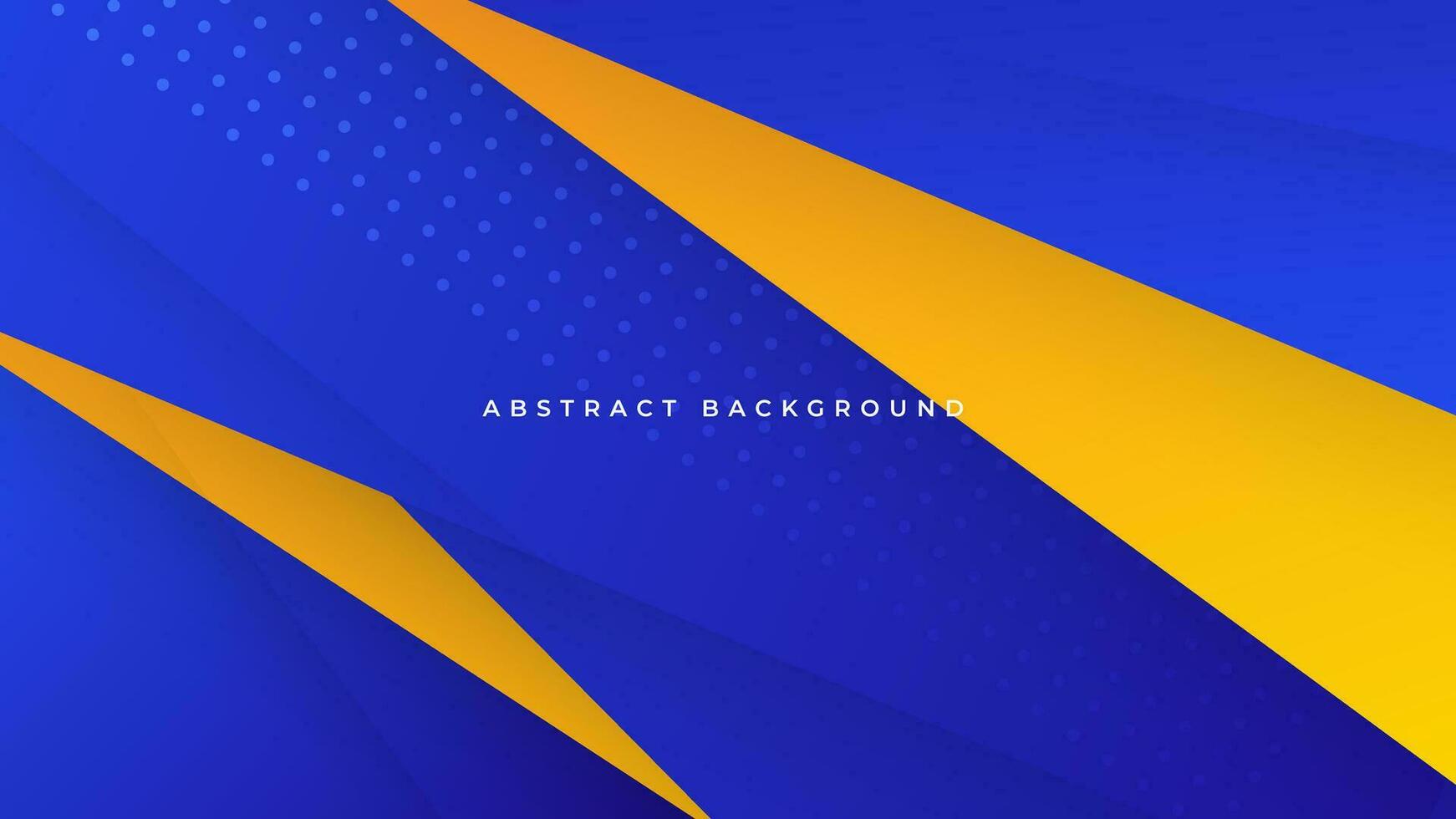 abstract geometric gradient blue and orange background premium vector