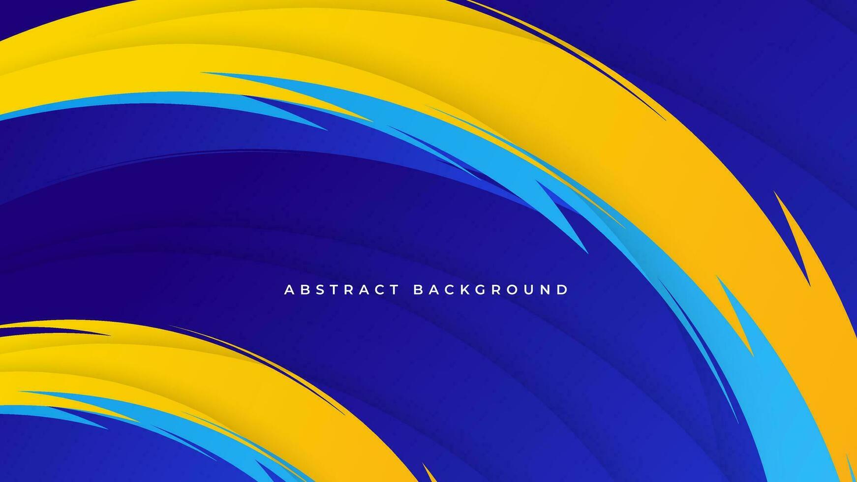 abstract geometric gradient blue and orange background premium vector