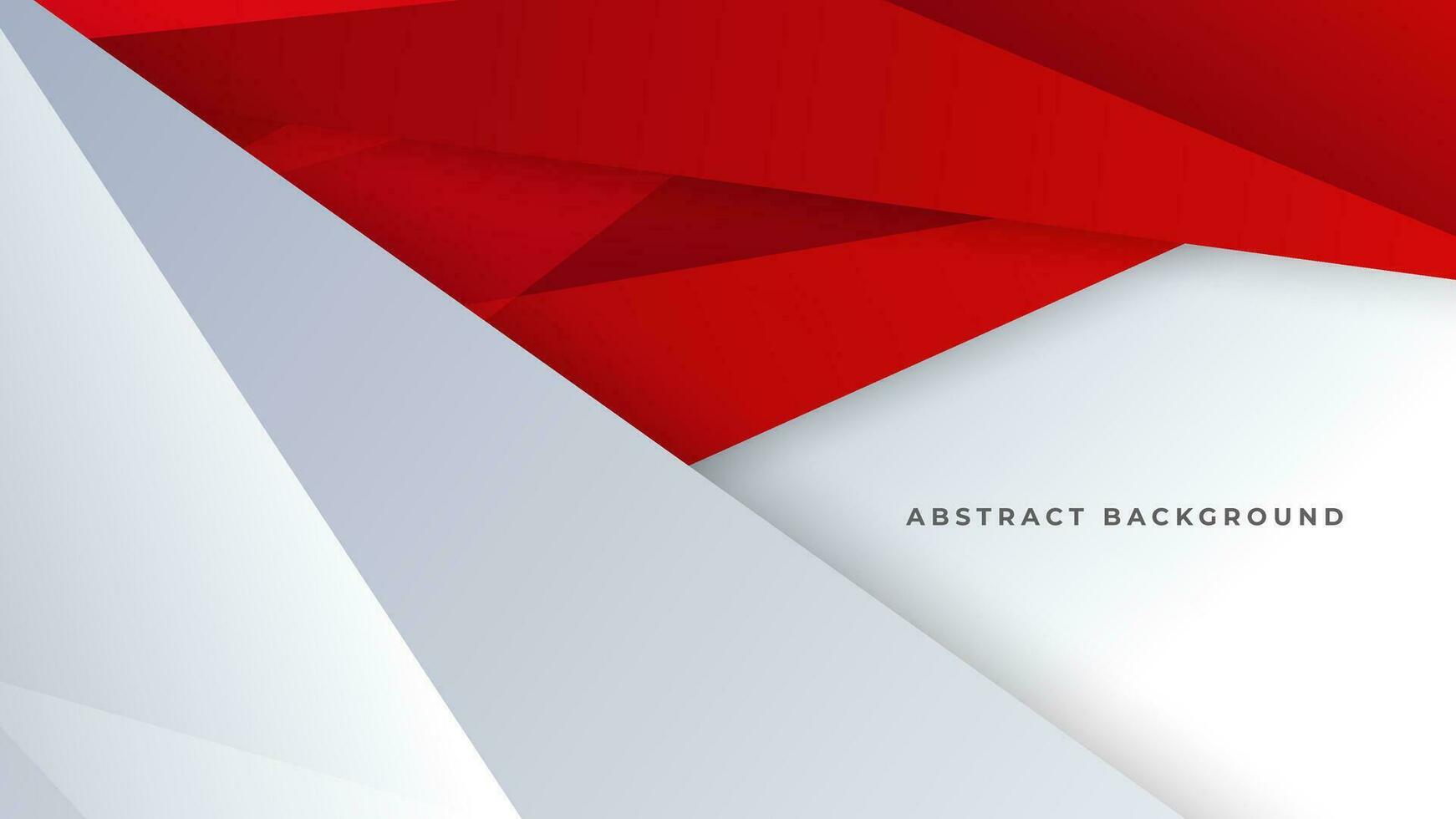 Modern abstract geometric red white background with shadow suit for business corporate banner backdrop presentation and much more Premium Vector