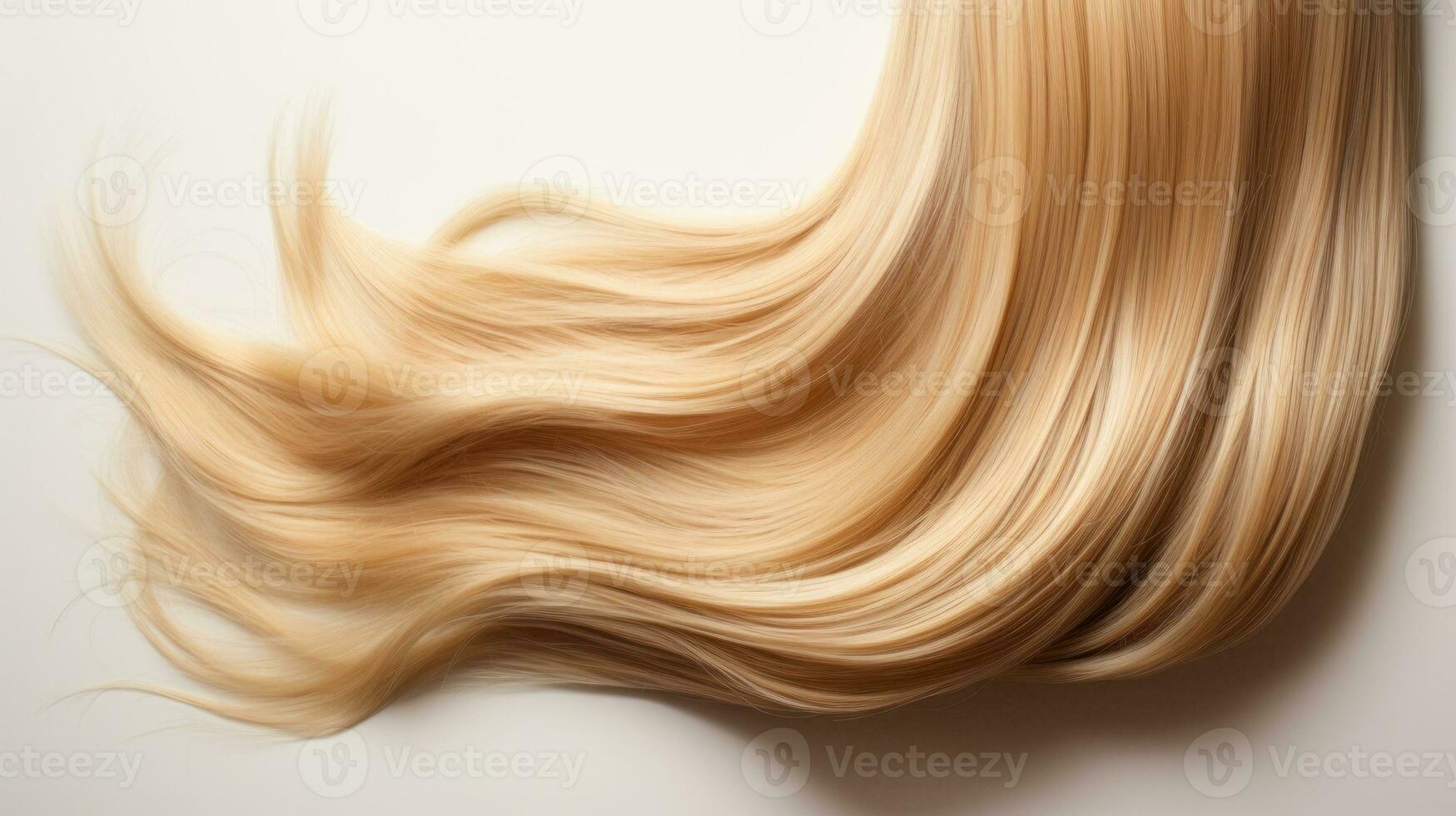 blonde hair for wigs and for hair extension generative ai photo