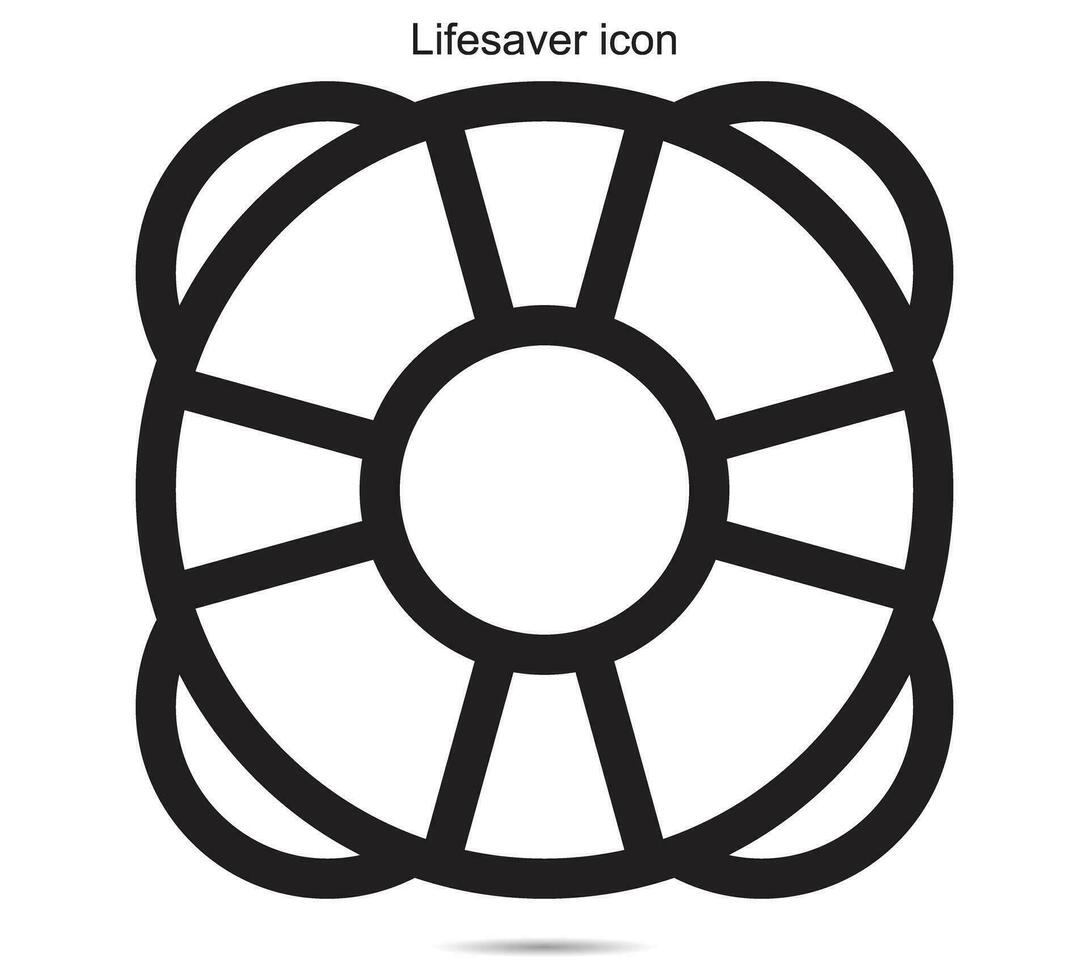 Lifesaver icon, Vector illustration