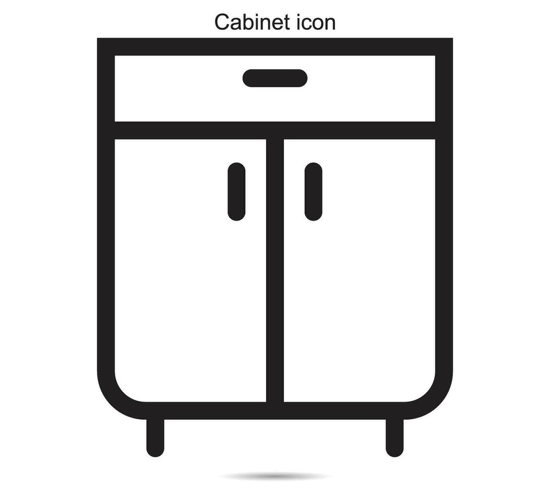 gabinete icono, vector ilustración