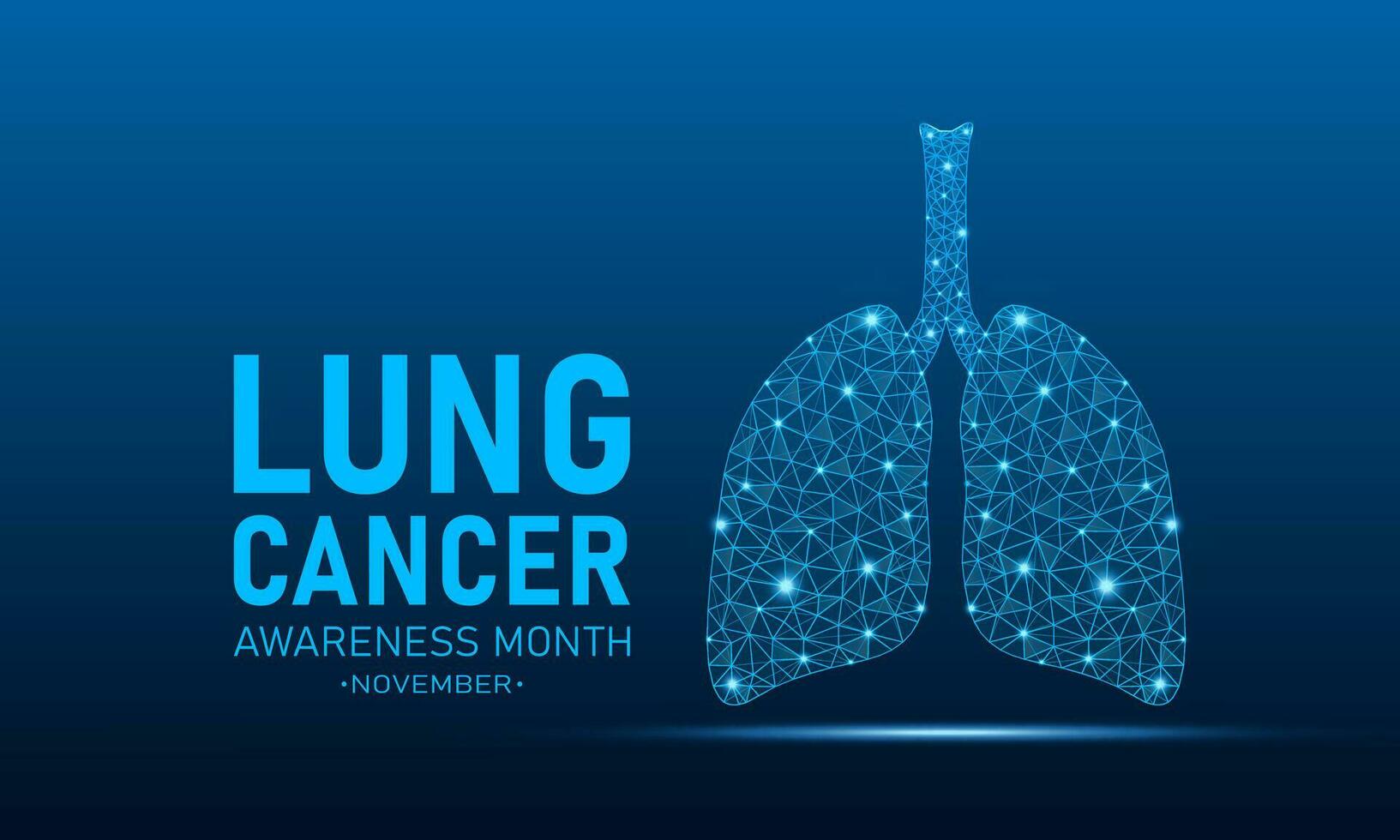 Lung cancer awareness month is observed every year in november. Holiday concept. Vector template for banner, greeting card, poster with background. Vector illustration.