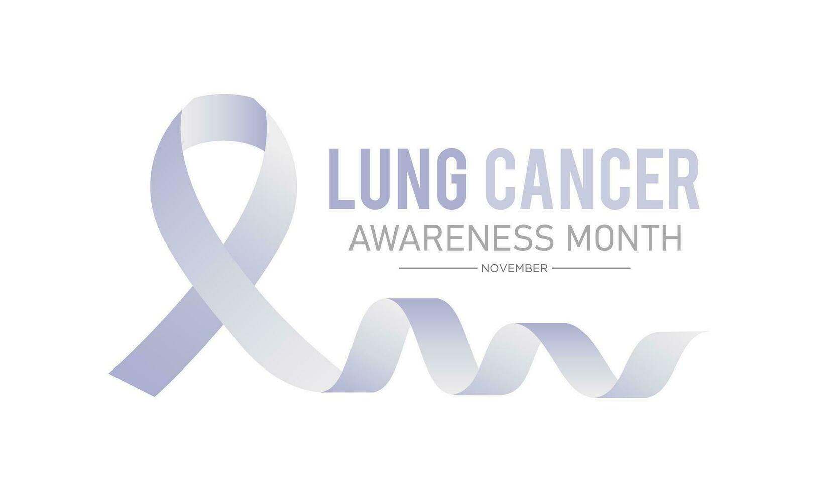 Lung cancer awareness month is observed every year in november. Holiday concept. Vector template for banner, greeting card, poster with background. Vector illustration.