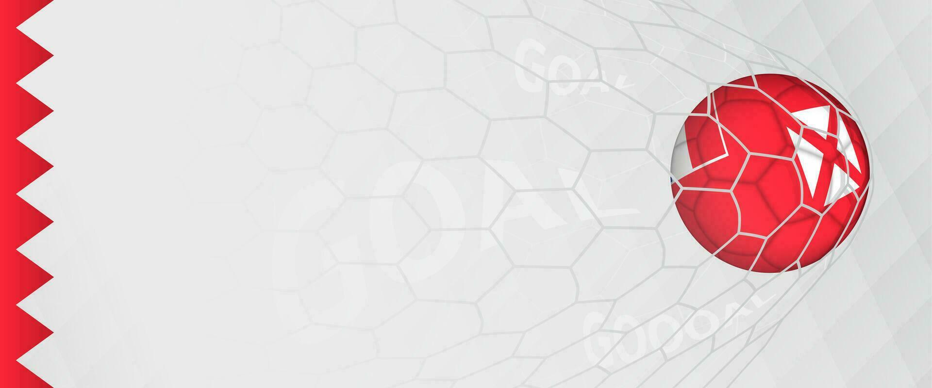 Banner design of a football ball with flag of Wallis and Futuna in football net, the goal by national soccer team of Wallis and Futuna. vector