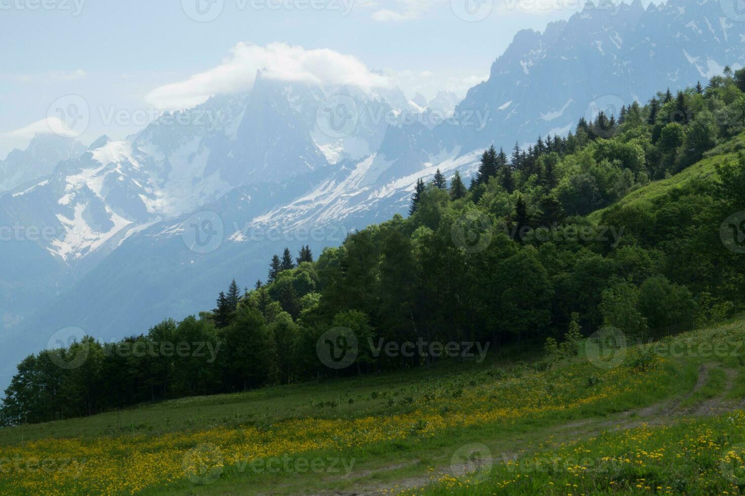 Landscape of the French Alps photo