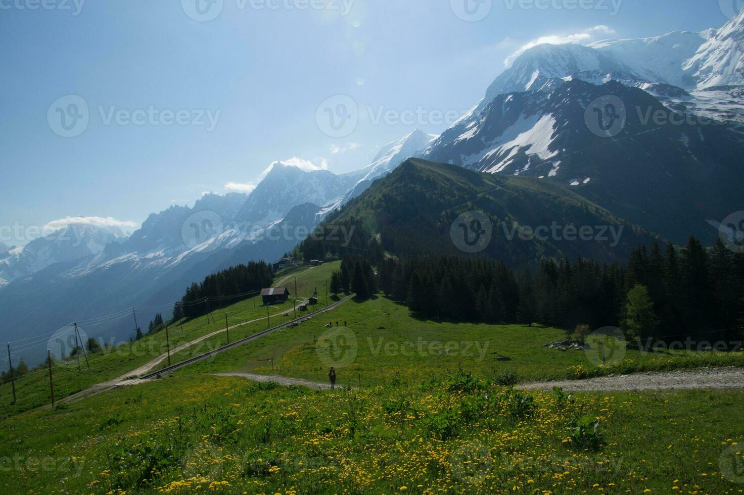 Landscape of the French Alps photo