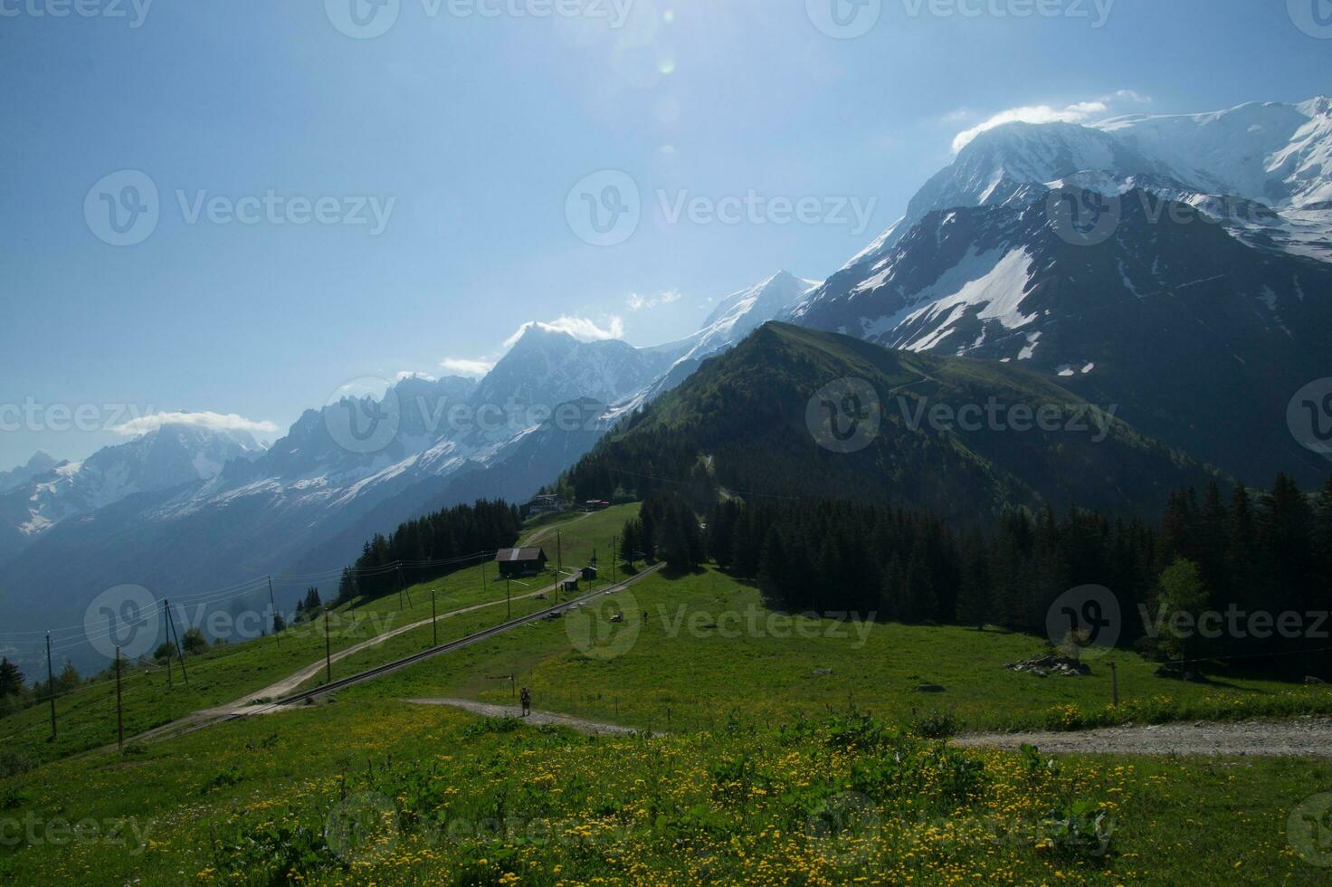 paisaje de el francés Alpes foto