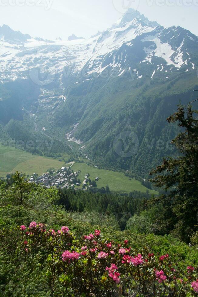 Landscape of the French Alps photo