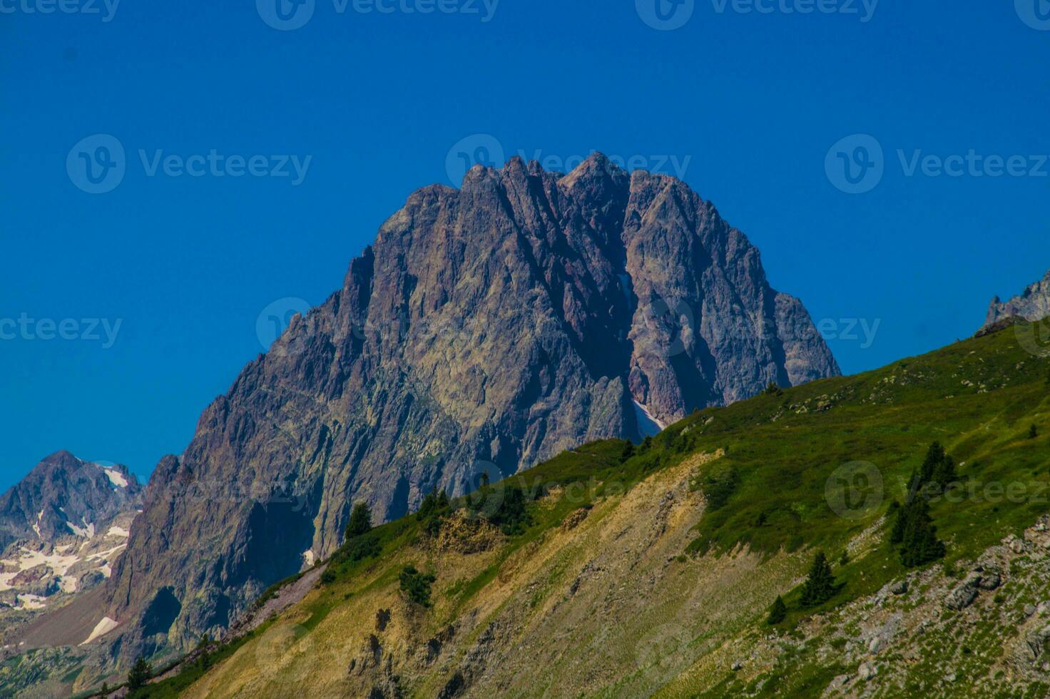 Landscape of the Alps in France in summer photo