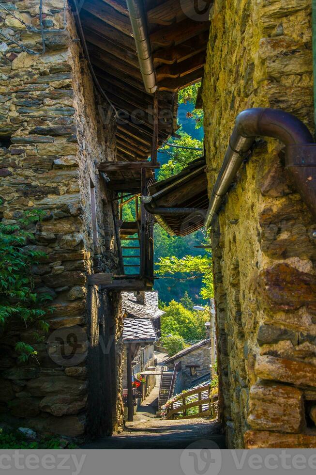 Landscape of the Alps in Italy in summer photo