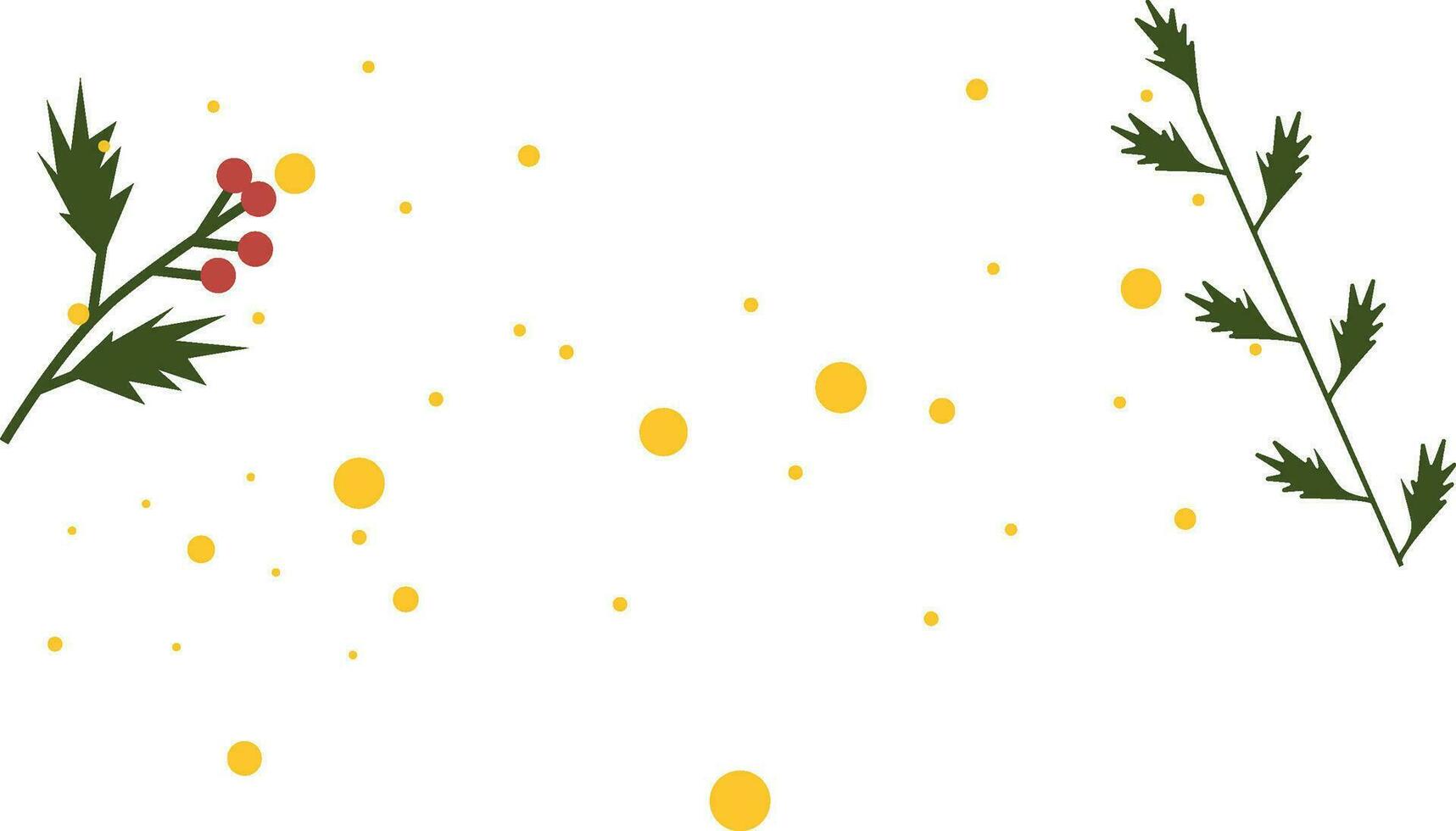 vector background christmas decorations, gold dots, falling snow. for banners and posters for Christmas and New Year