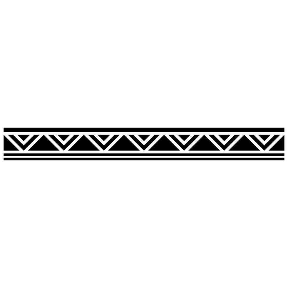 Aztec pattern icon vector. Border illustration sign. Tribal pattern symbol or logo. vector