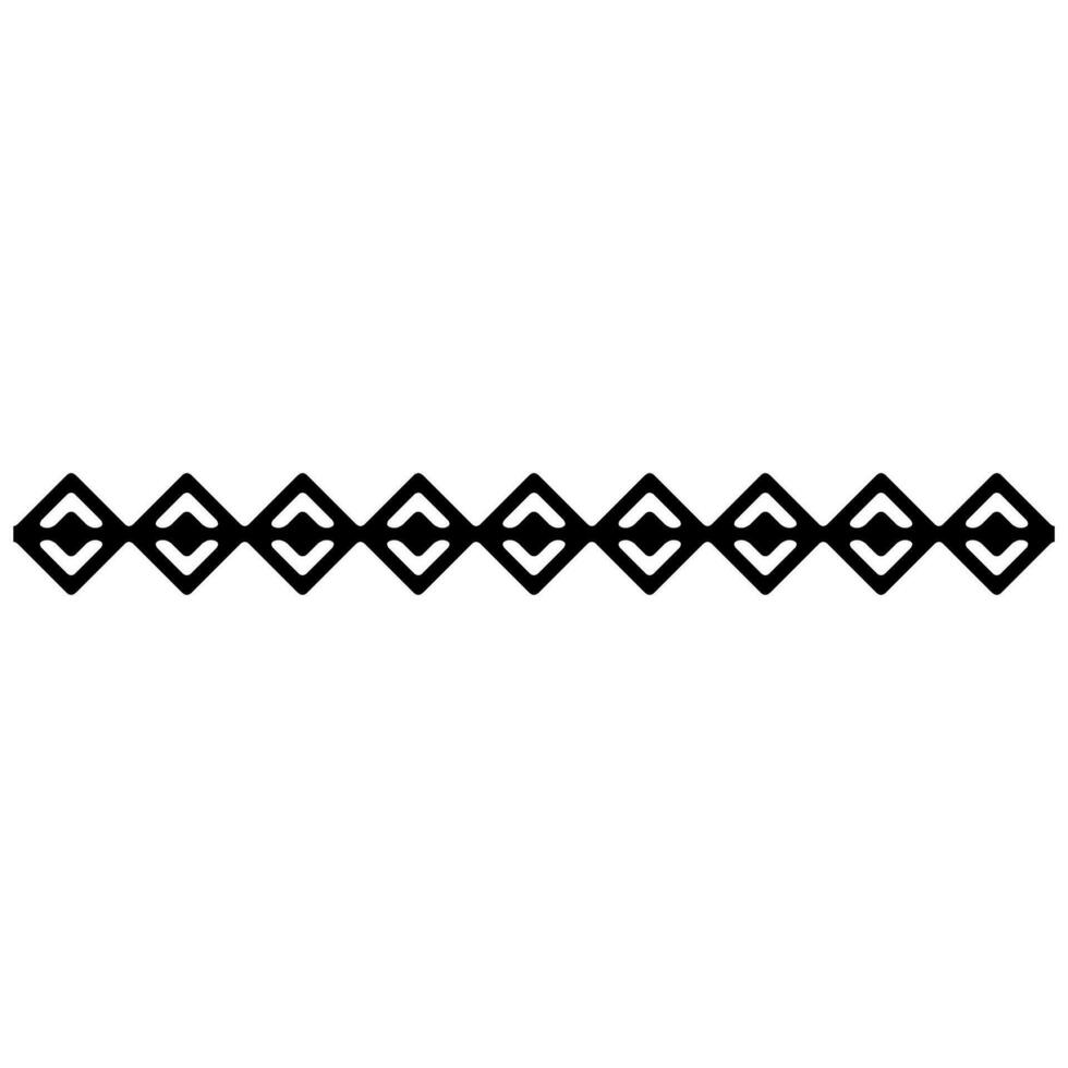 Aztec pattern icon vector. Border illustration sign. Tribal pattern symbol or logo. vector