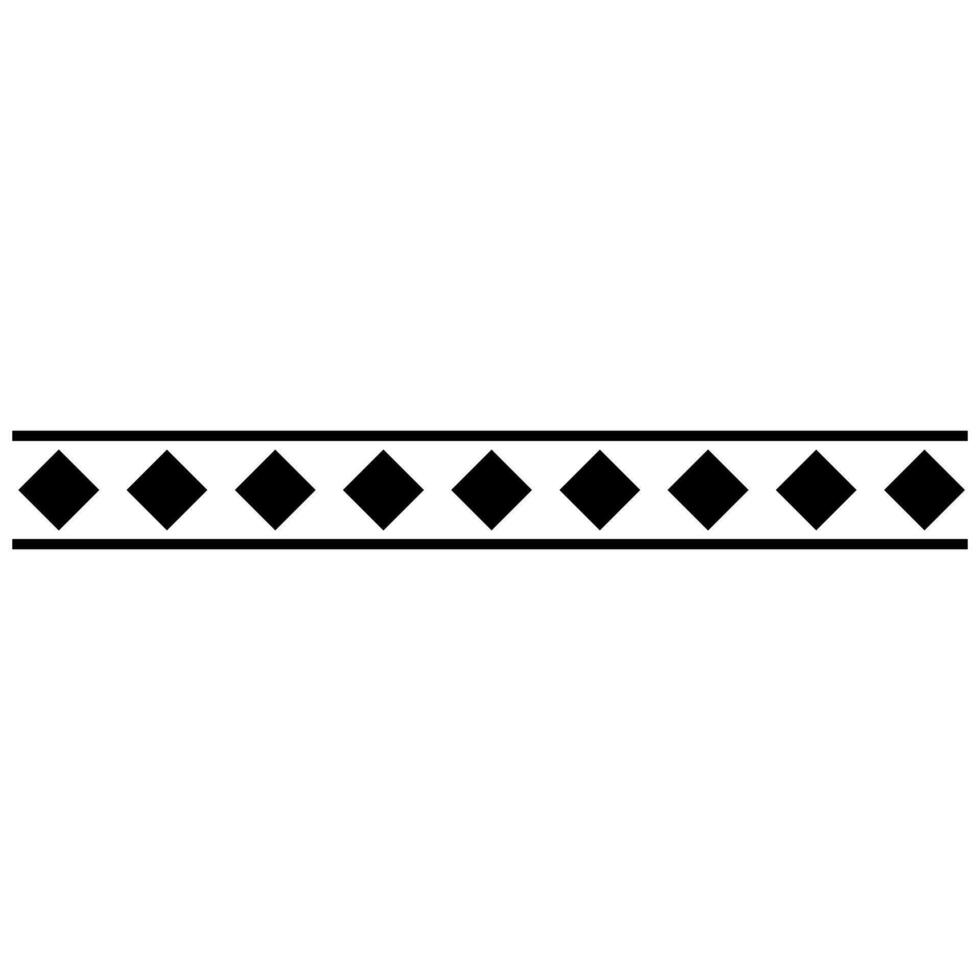 Aztec pattern icon vector. Border illustration sign. Tribal pattern symbol or logo. vector