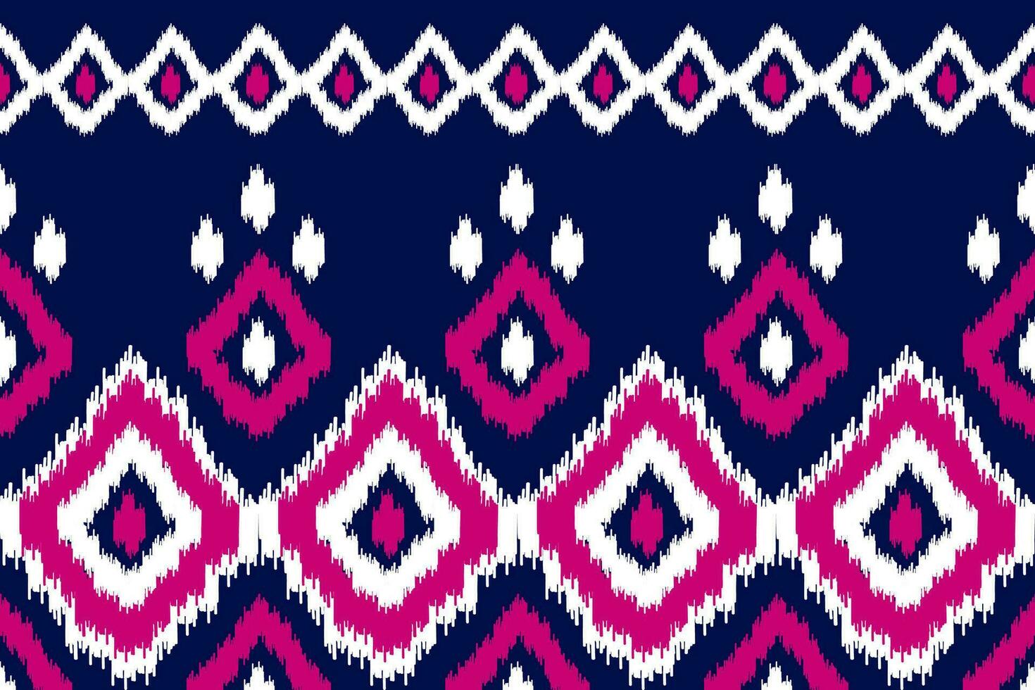 Ethnic ikat seamless pattern in tribal. American, Mexican style. Aztec geometric ornament print. vector