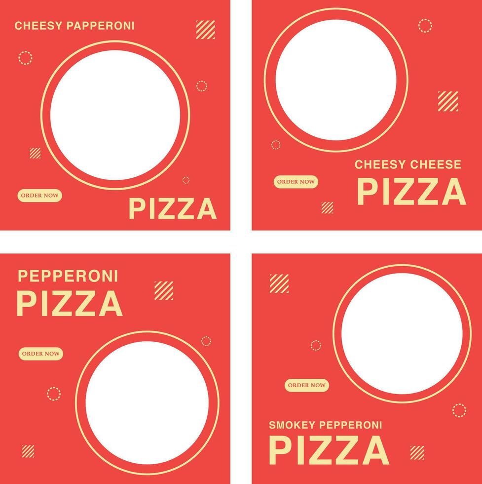 Menu Template for Delicious Pizza vector