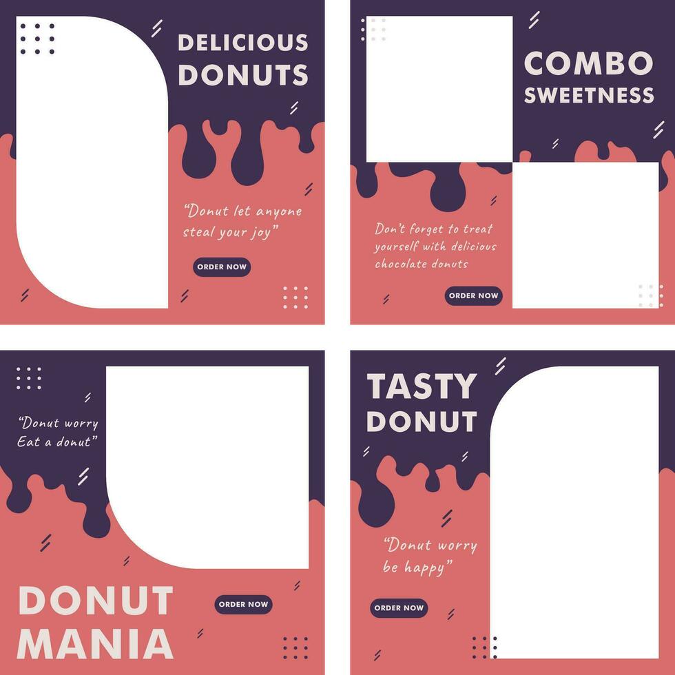 Can't to see you share your favourite donuts using this template vector