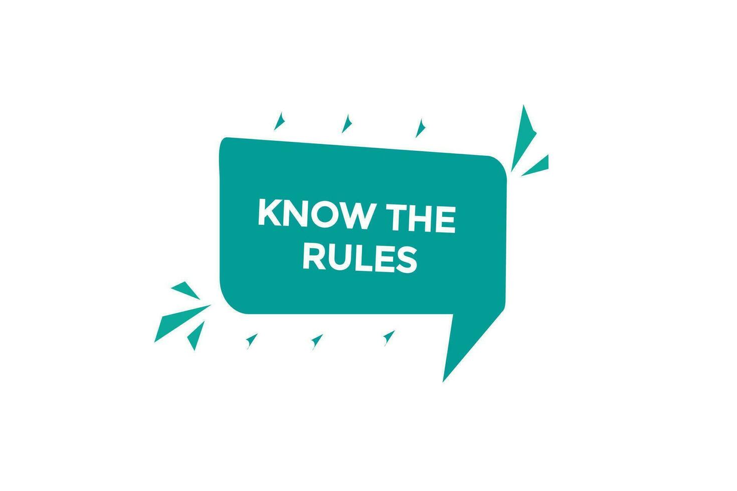 new know the rules  modern, website, click button, level, sign, speech, bubble  banner, vector