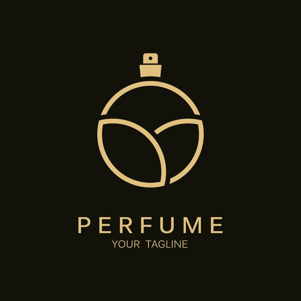 perfume logo vector icono ilustración diseño