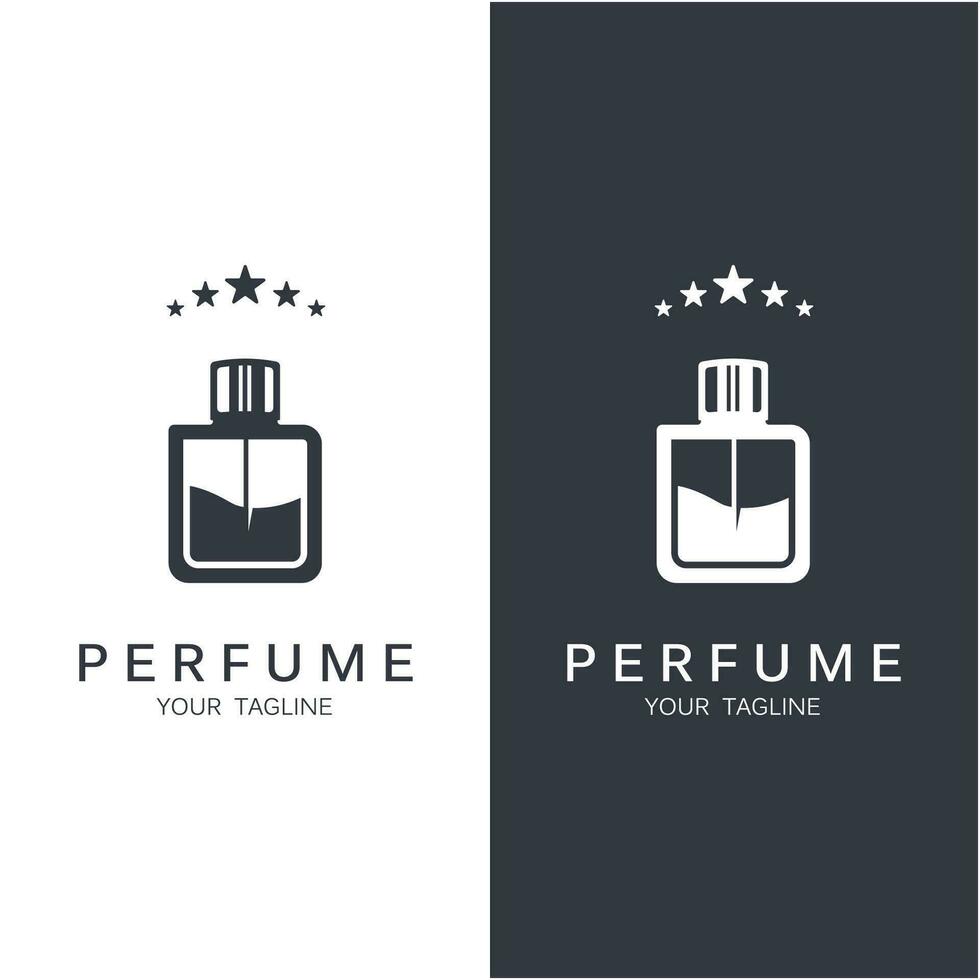 perfume logo vector icono ilustración diseño