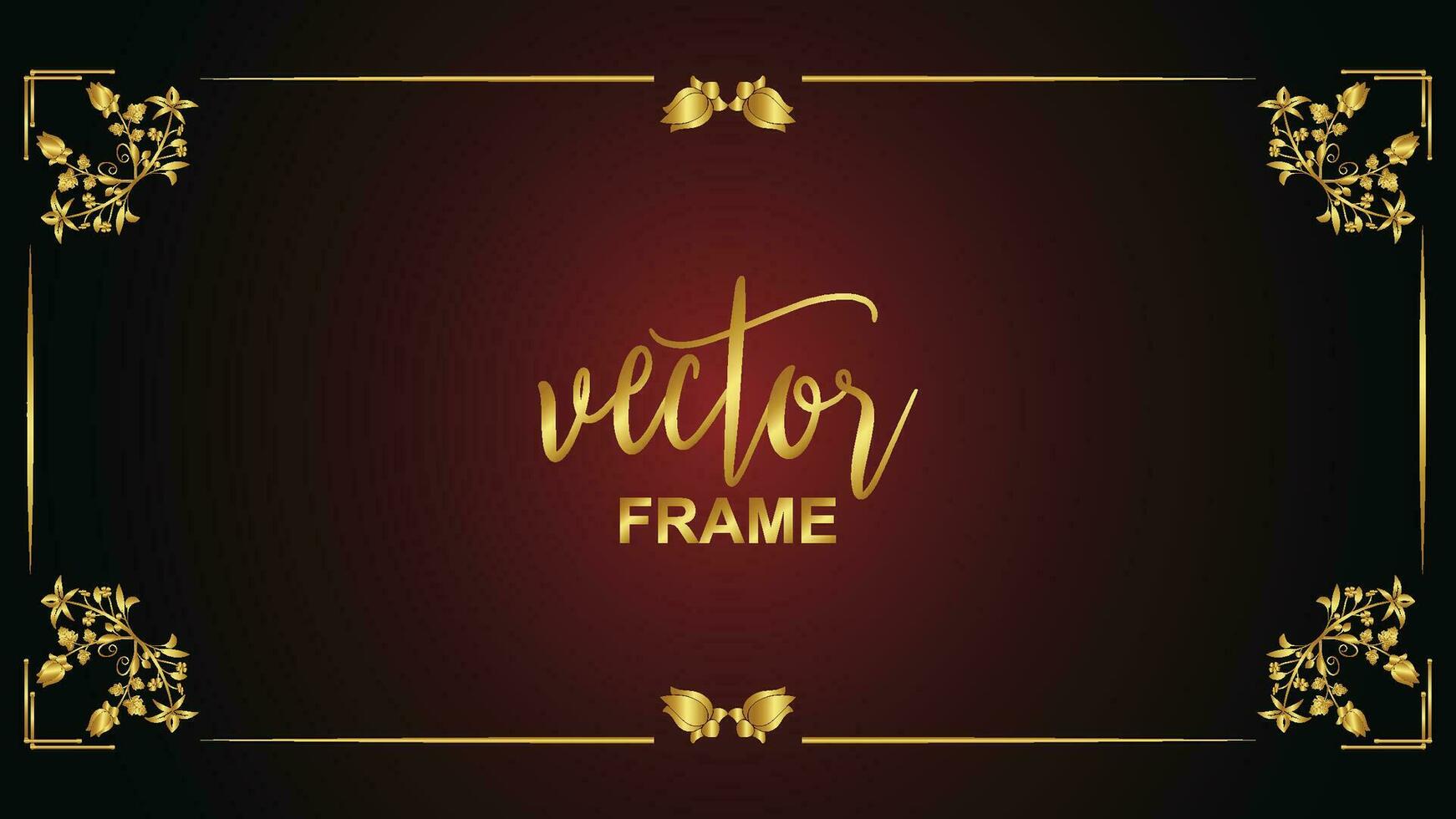 vector flourish ornament vintage floral vector frame