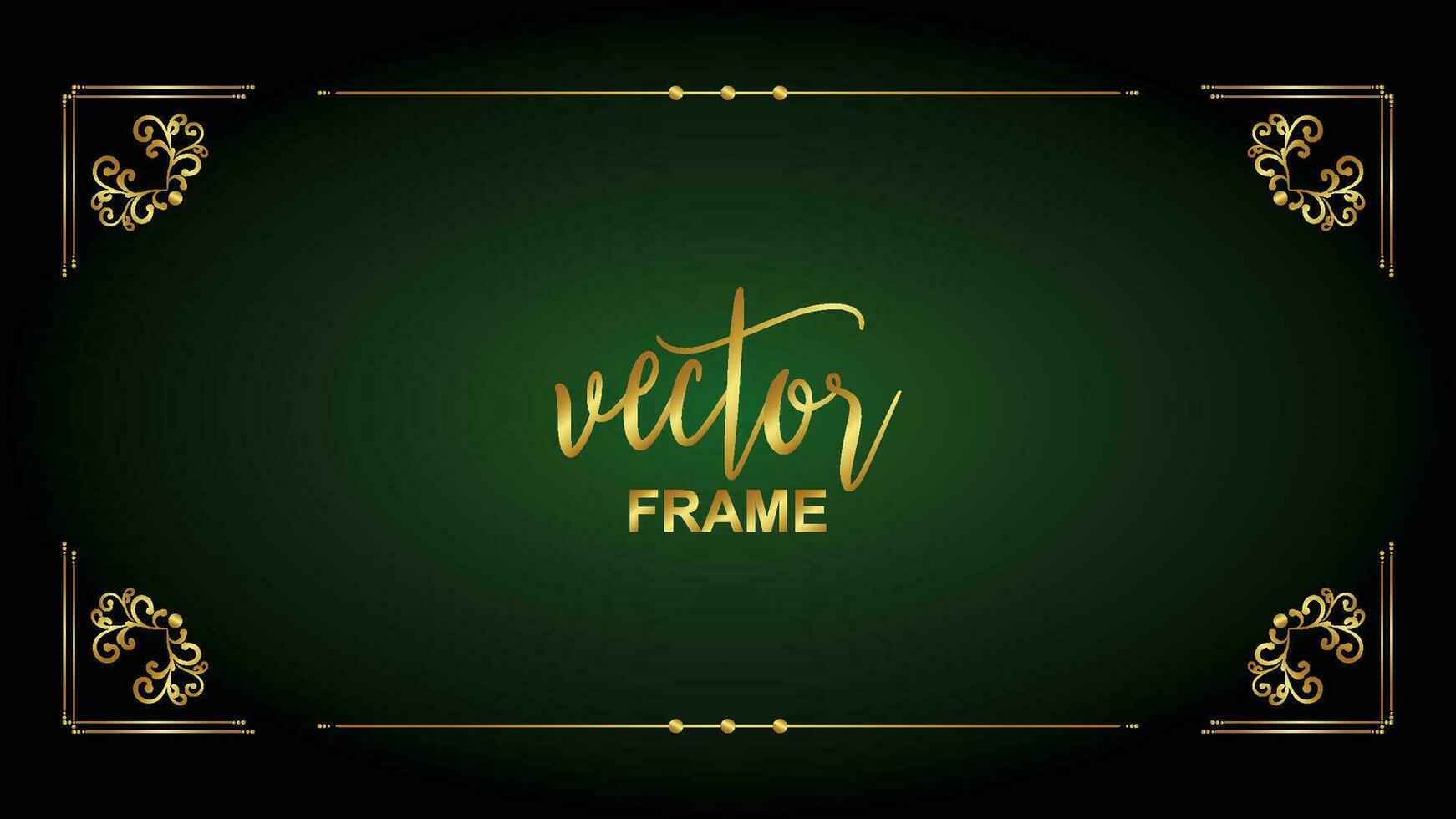 vector flourish ornament vintage floral vector frame