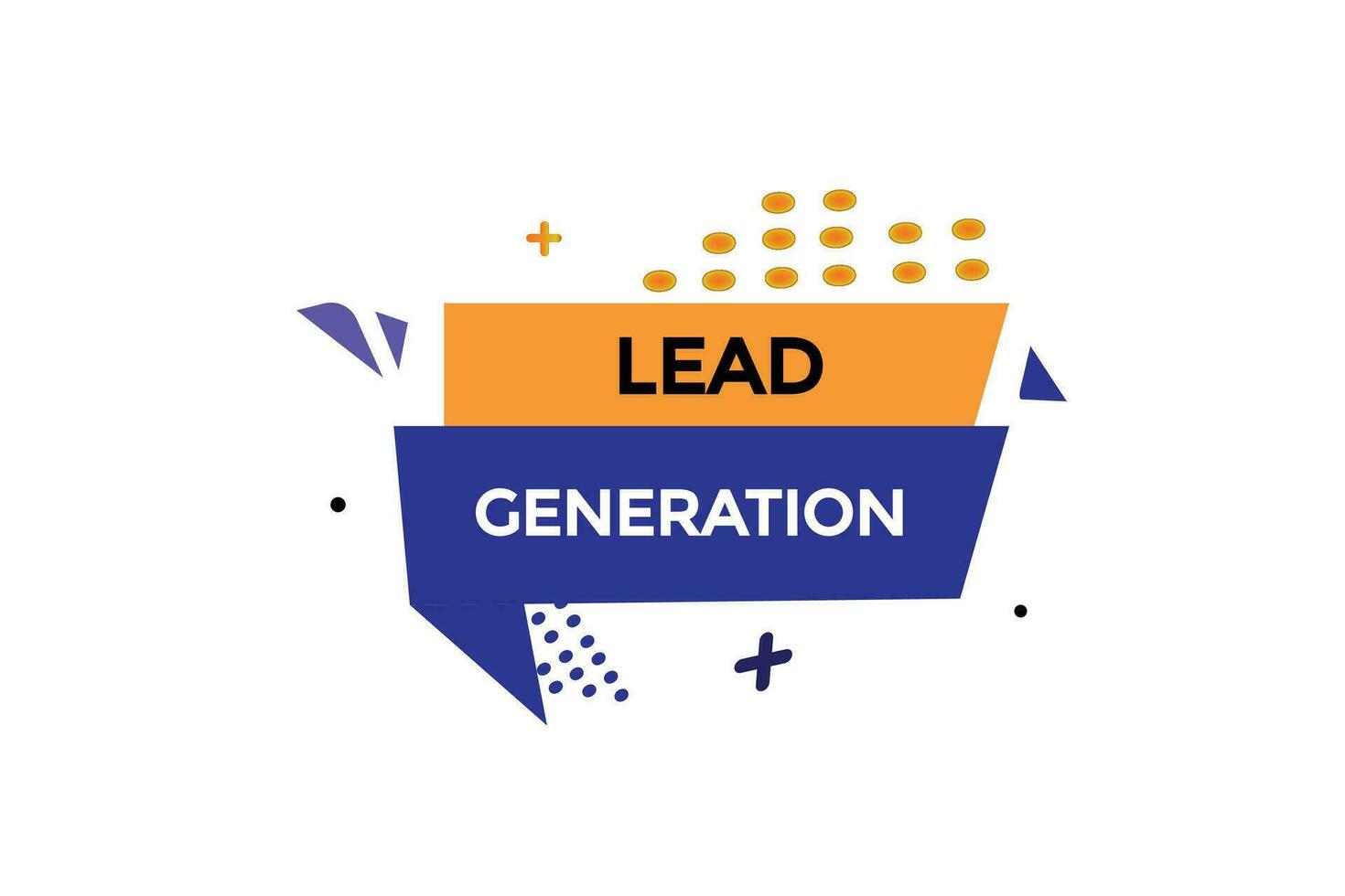 new lead generation  modern, website, click button, level, sign, speech, bubble  banner, vector