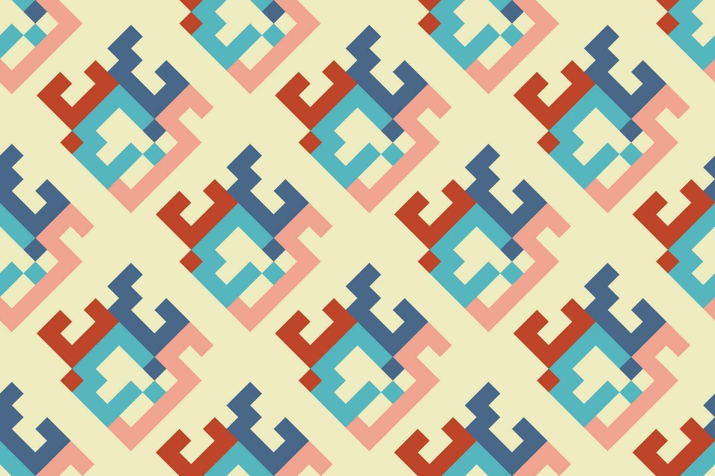 Seamless abstract geometric pattern. Vector Illustration.