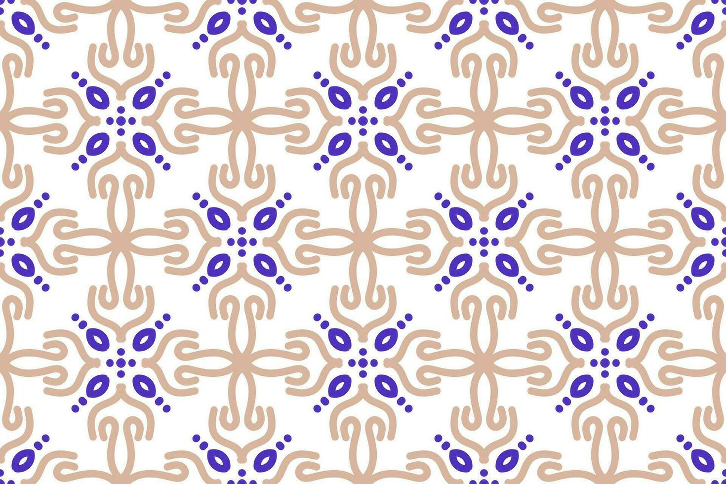 oriental pattern. orange and blue background with Arabic ornaments. Patterns, background and wallpaper for your design. Textile ornament. Vector illustration.