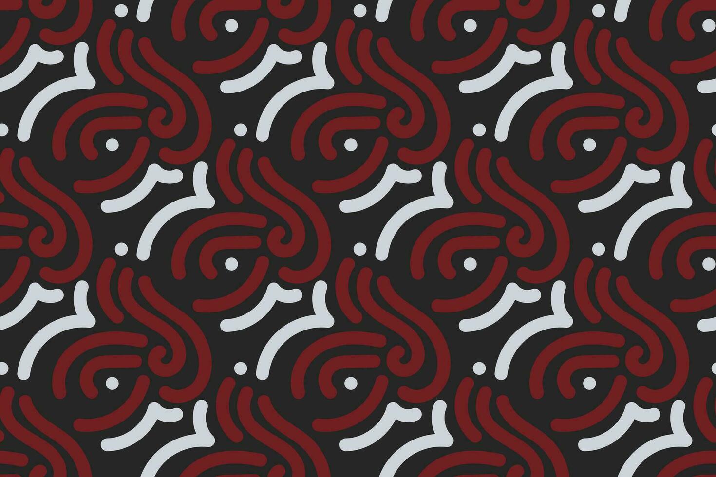 vintage pattern. red, black and white background with vintage ornament. Pattern, background and wallpaper for your design. Textile ornament. Vector illustration.