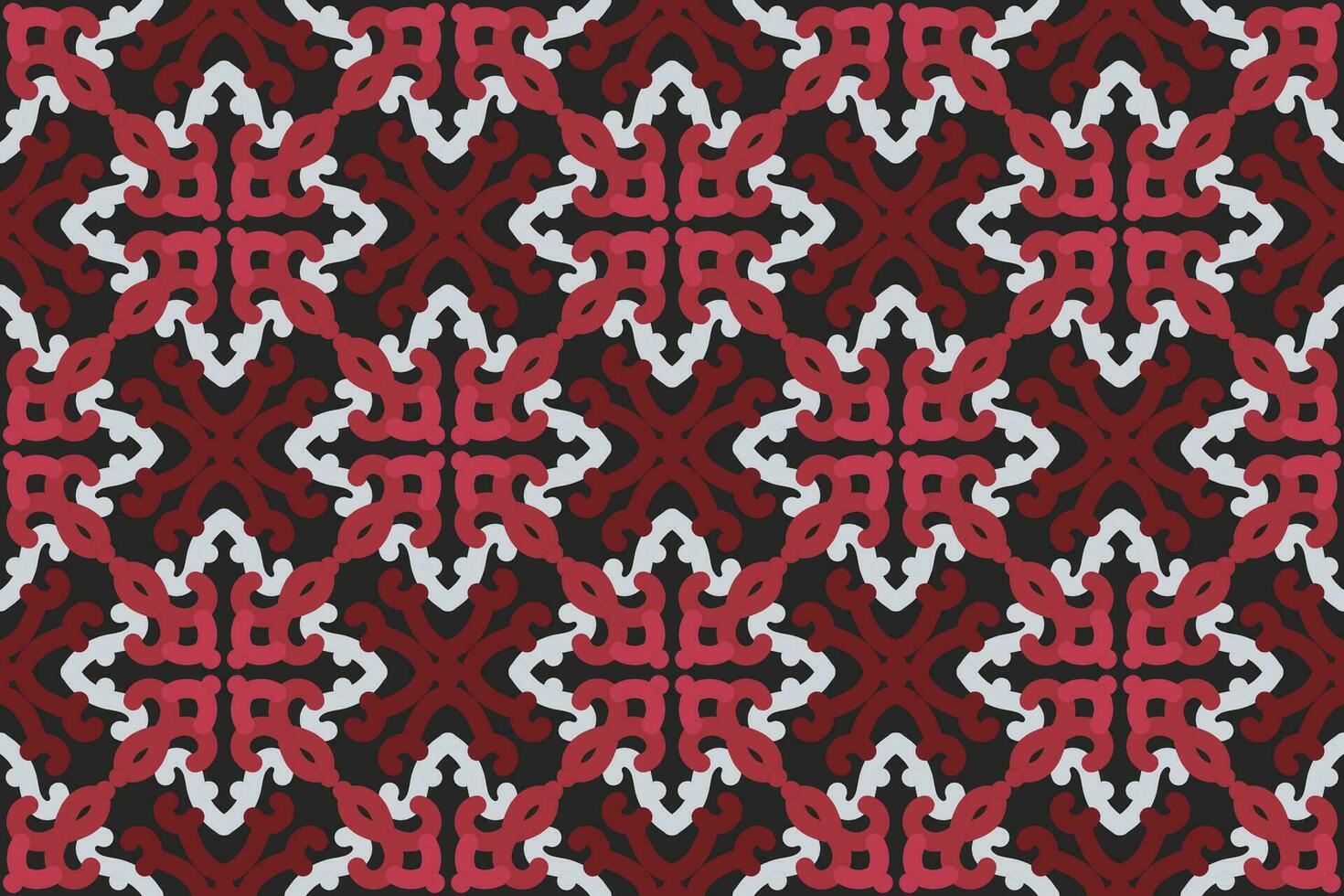 oriental patterns. White, red and black background with Arabic ornaments. Pattern, background and wallpaper for your design. Textile ornament. Vector illustration.