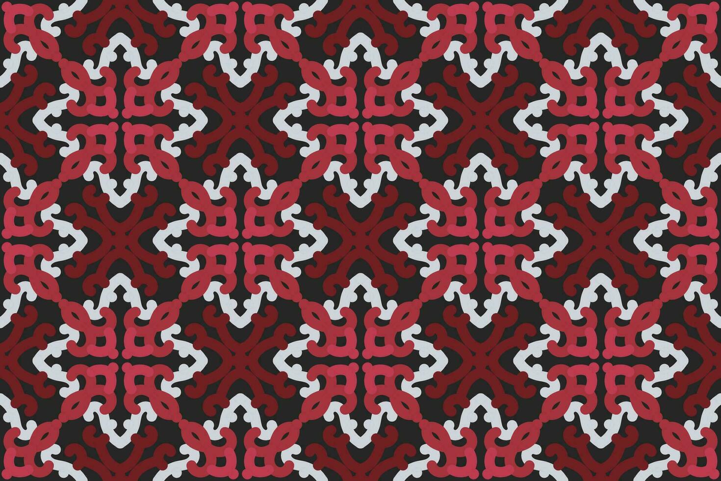 oriental patrones. blanco, rojo y negro antecedentes con Arábica adornos patrón, antecedentes y fondo de pantalla para tu diseño. textil ornamento. vector ilustración.