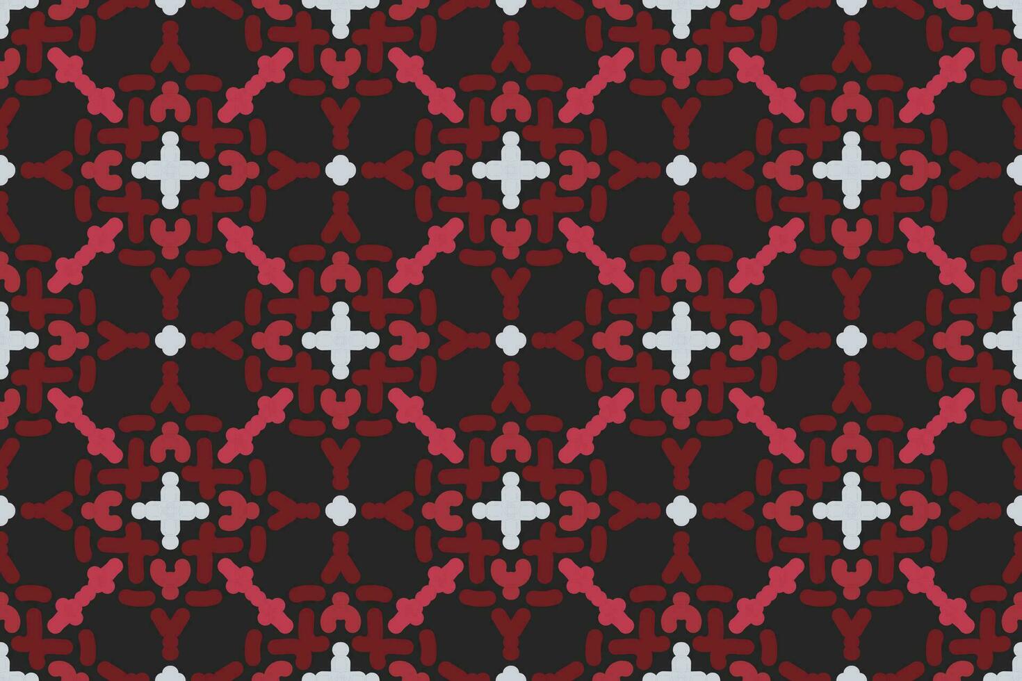 oriental patterns. White, red and black background with Arabic ornaments. Pattern, background and wallpaper for your design. Textile ornament. Vector illustration.