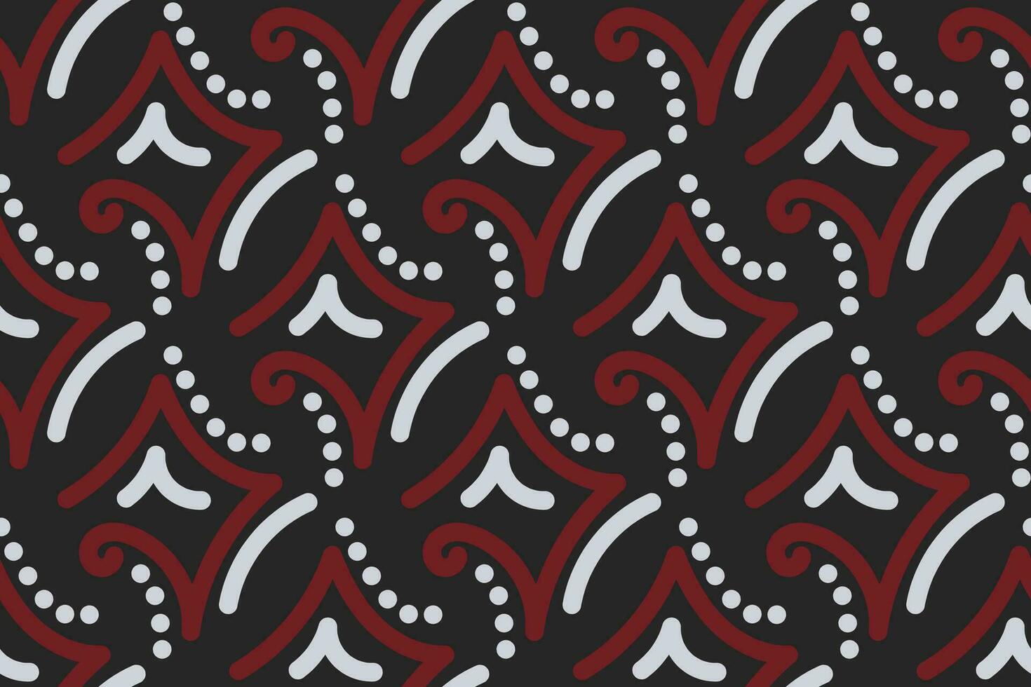 vintage pattern. red, black and white background with vintage ornament. Pattern, background and wallpaper for your design. Textile ornament. Vector illustration.