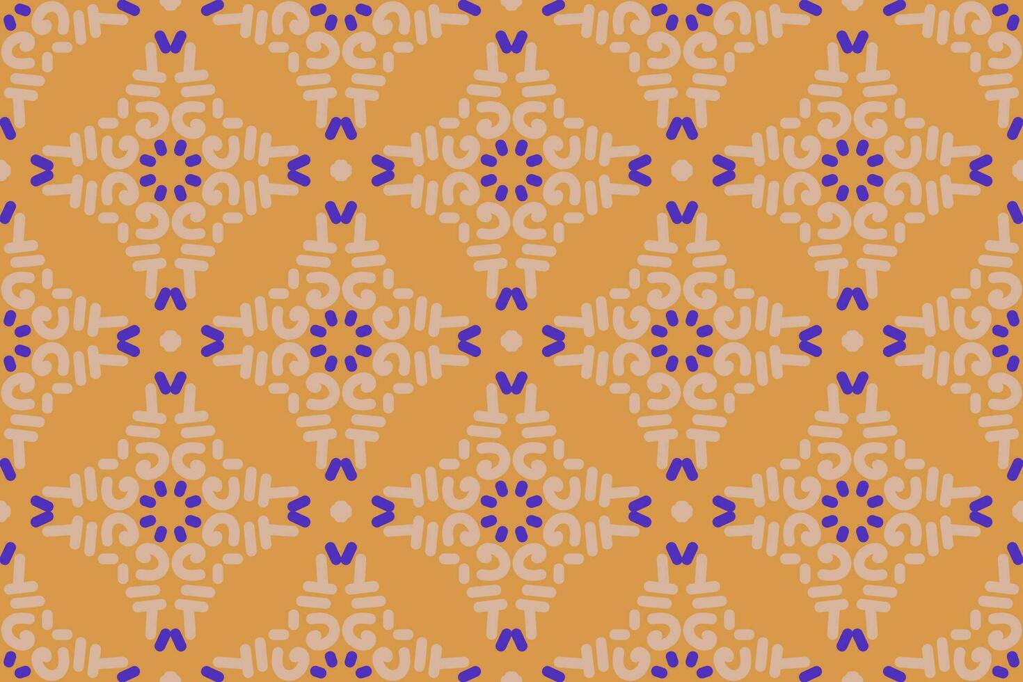 oriental pattern. orange and blue background with Arabic ornaments. Patterns, background and wallpaper for your design. Textile ornament. Vector illustration.