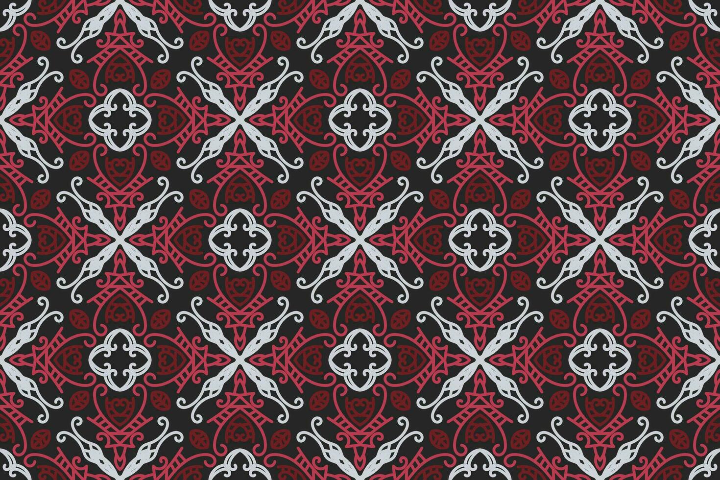 oriental patterns. White, red and black background with Arabic ornaments. Pattern, background and wallpaper for your design. Textile ornament. Vector illustration.