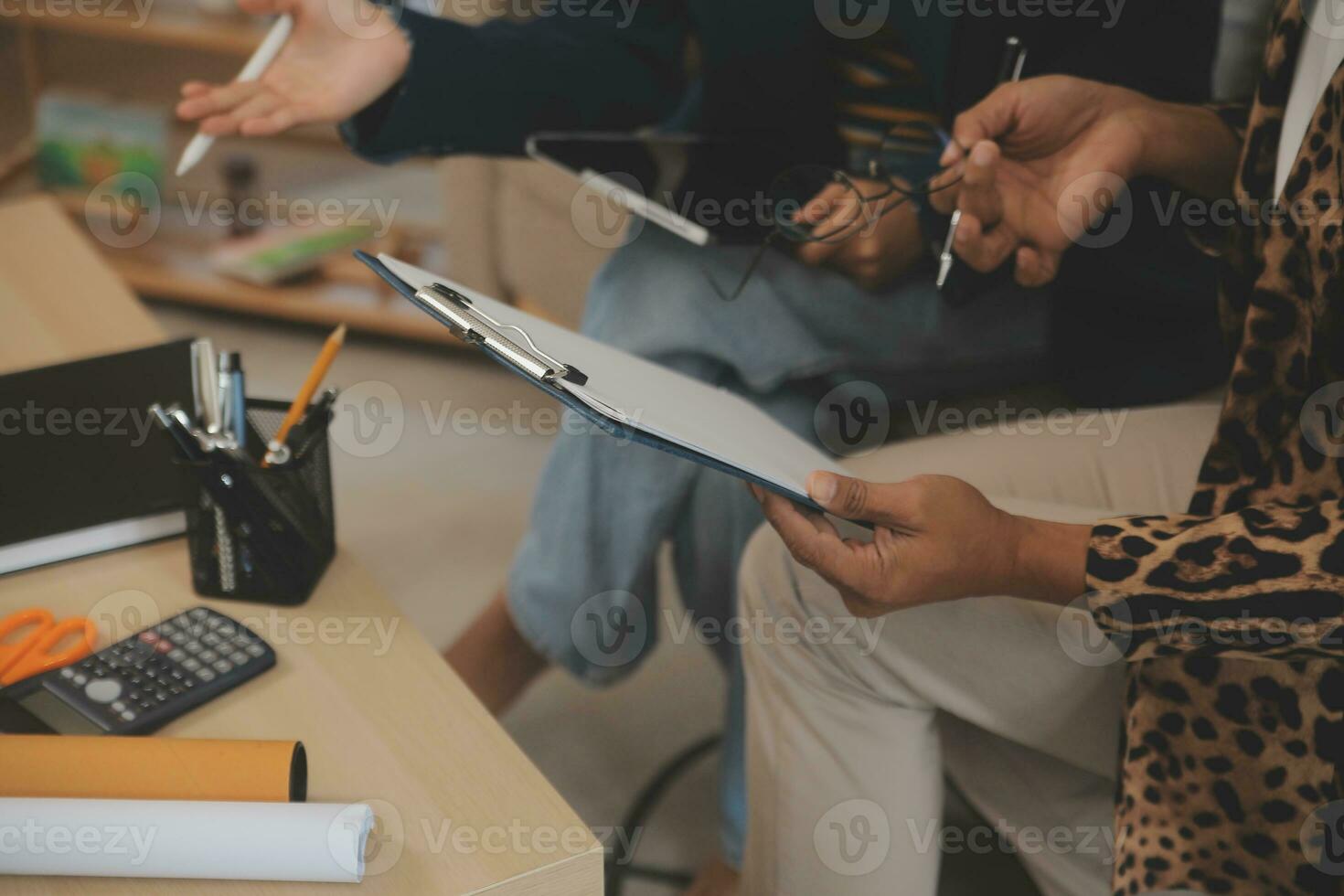 Business woman with friend working online for selling and e-commerce business. Freelancer at home for startup and SME entrepreneur. photo