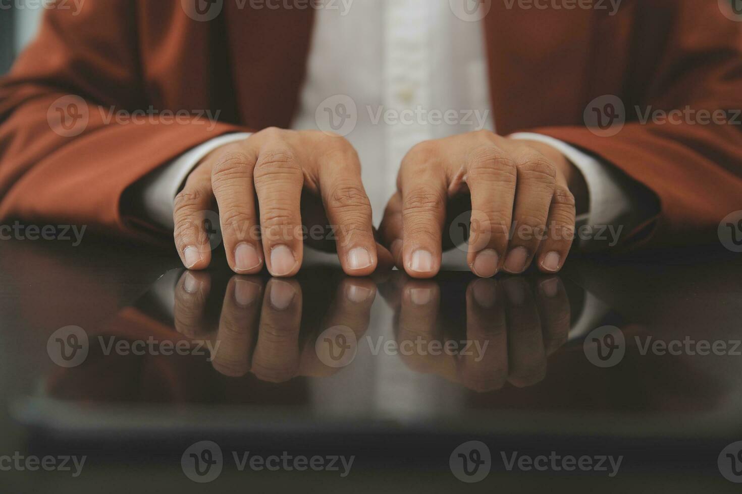Team of business people working together in the meeting room office, teamwork background charts and graphs banner, double exposure successful teamwork,business planning concept. photo