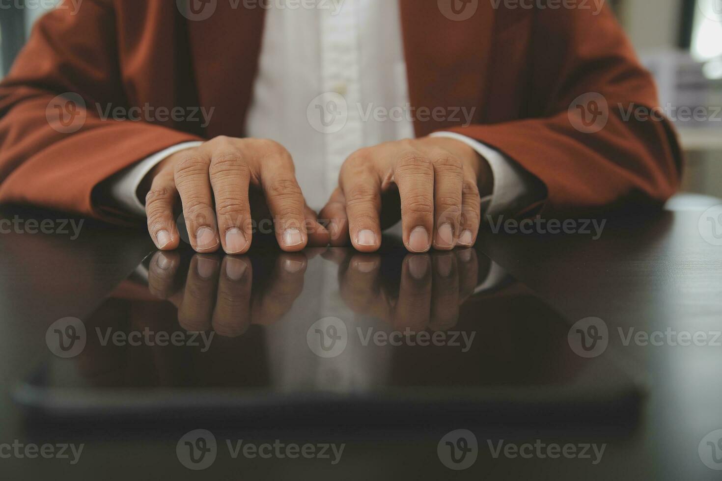 Team of business people working together in the meeting room office, teamwork background charts and graphs banner, double exposure successful teamwork,business planning concept. photo