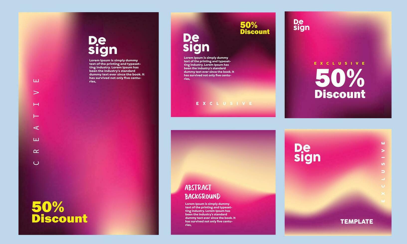 Abstract Background. Soft Holography Brochure. Pink Metal Gradient. Digital Paper. Hologram Texture. Trendy Cover. Pop Pattern. Iridescent Gradient.  Abstract Background vector