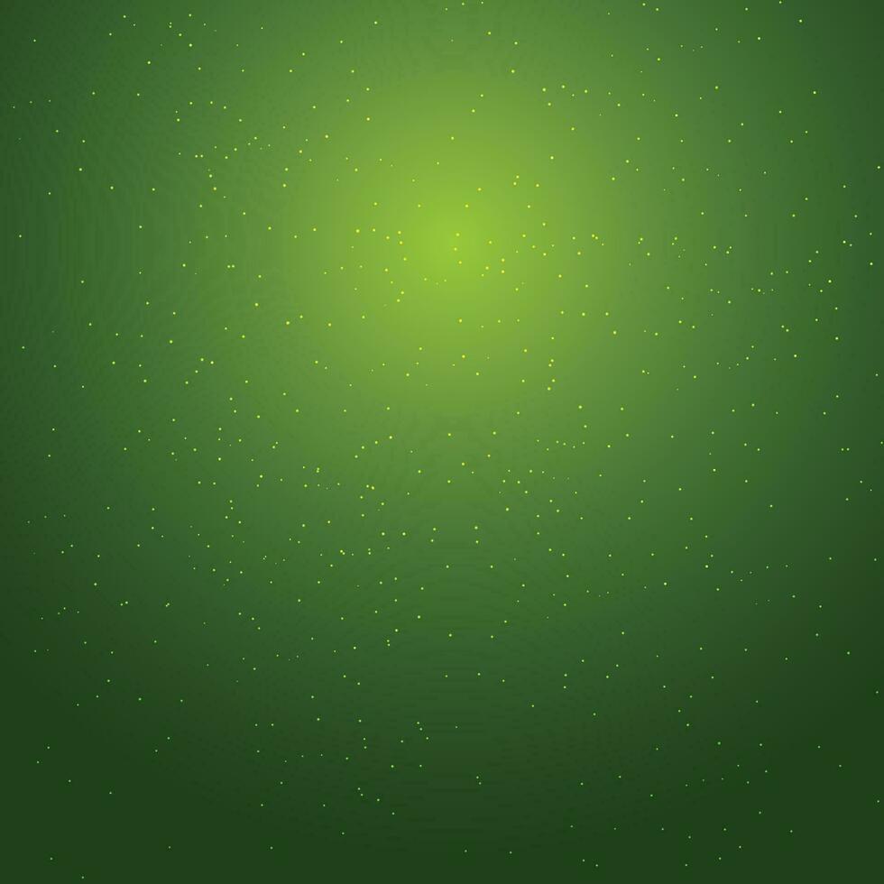 Vector dark green night sky with many stars. milky way background
