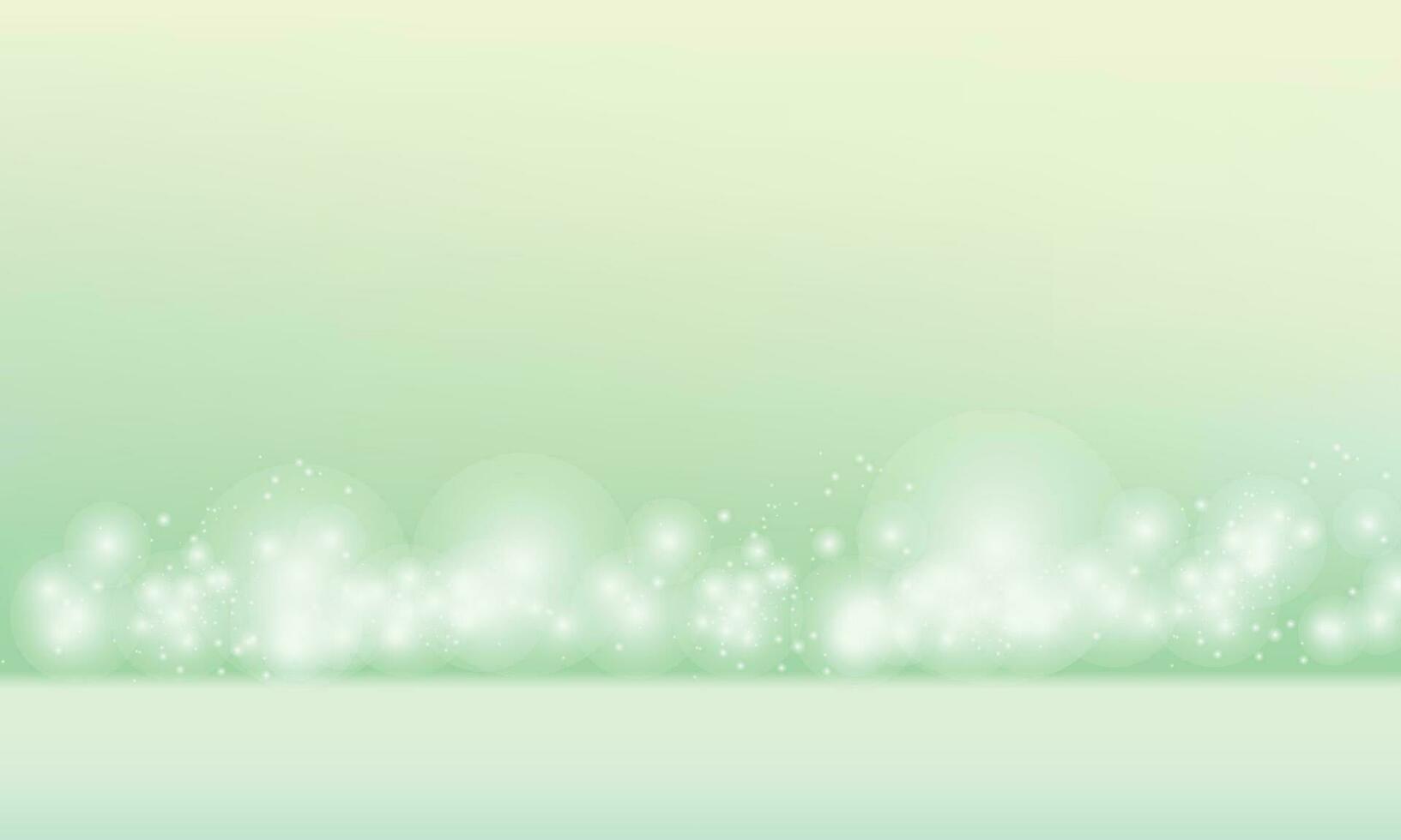 Vector green pastel color blurred background blank template with copy space