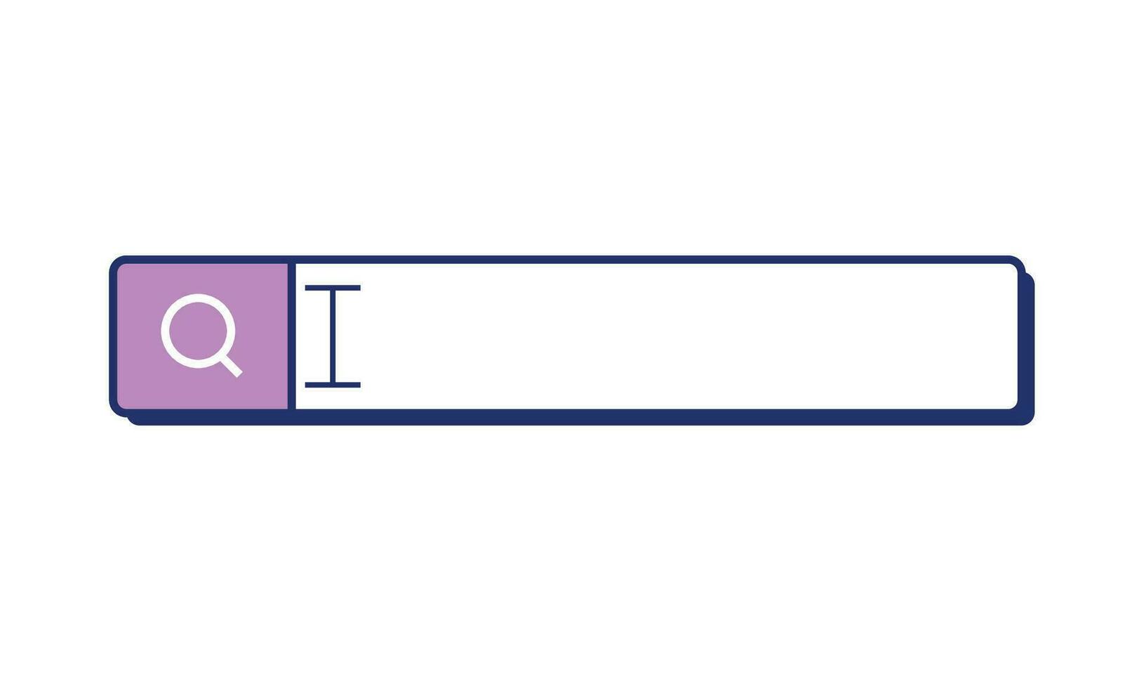 Vector search bar search box internet search icon vector on white background