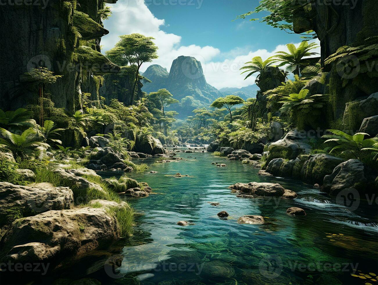 AI Generative Earth World nature concept photo