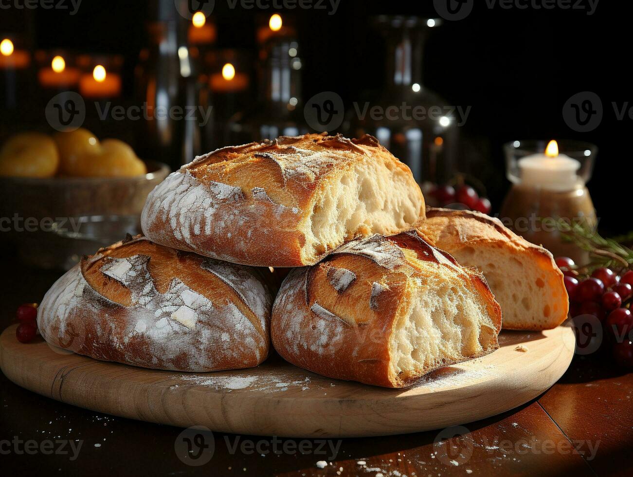 AI Generative Bakery pastery delicious bread photo