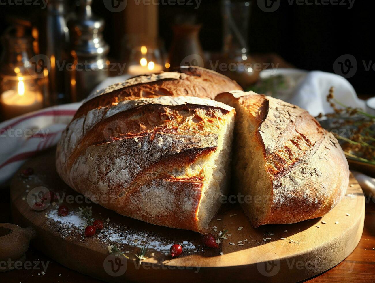 AI Generative Bakery pastery delicious bread photo